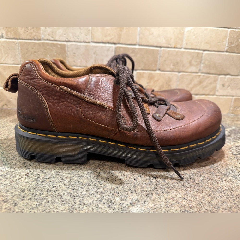 Dr Martens Men's Brown Leather Shoes